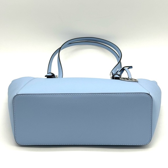 Michael Kors Large Charlotte TZ Tote Bag Light Sky Blue - Picture 11 of 12